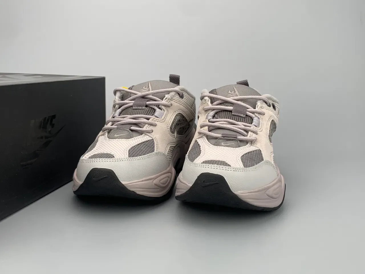 Nike M2K Tekno Beige Gray Chunky Sneakers 3