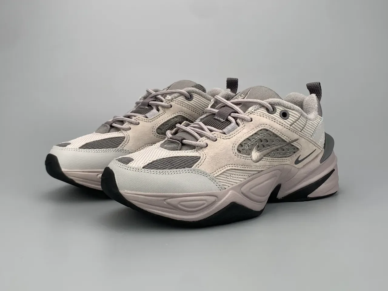 Nike M2K Tekno Beige Gray Chunky Sneakers 7