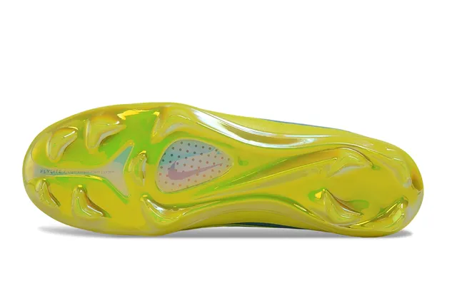 Nike Mercurial Pink Yellow Low-Cut Knit Upper Translucent Neon Soleplate Firm-Ground Soccer Shoes 6