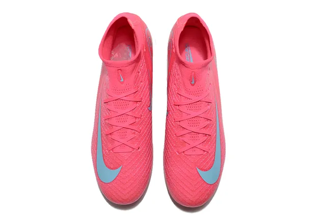 Nike Mercurial Superfly Air Zoom Pink Light Blue Firm-Ground Soccer Shoes 2