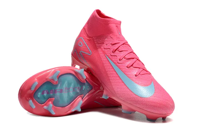 Nike Mercurial Superfly Air Zoom Pink Light Blue Firm-Ground Soccer Shoes 3