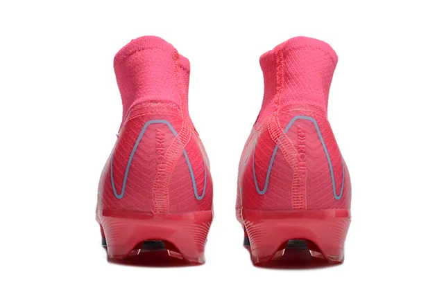 Nike Mercurial Superfly Air Zoom Pink Light Blue Firm-Ground Soccer Shoes 4