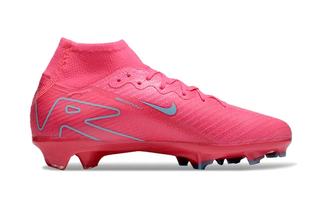 Nike Mercurial Superfly Air Zoom Pink Light Blue Firm-Ground Soccer Shoes 7