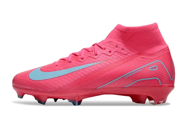 Nike Mercurial Superfly Air Zoom Pink Light Blue Firm-Ground Soccer Shoes 8