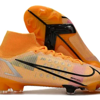 Nike Mercurial Superfly Orange Black Firm-Ground Soccer Shoes