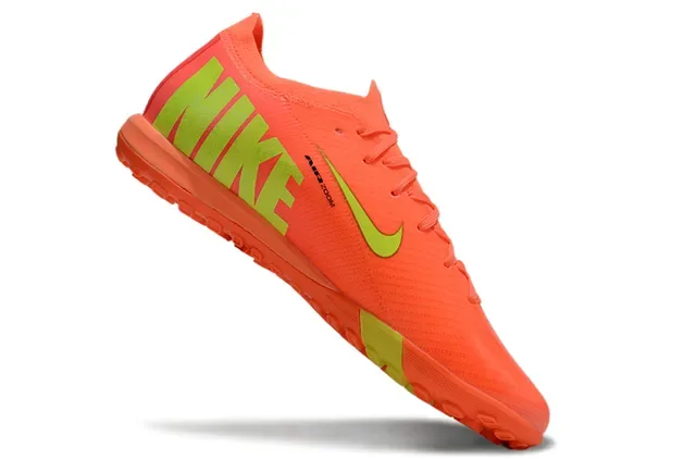 Nike Mercurial Turf Orange et Vert Néon Chaussures de football 2