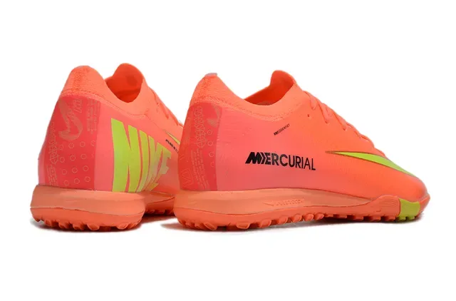 Nike Mercurial Turf Orange et Vert Néon Chaussures de football 5