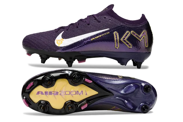 Nike Mercurial Vapor KM Metallic Purple Firm-Ground Soccer Shoes 5
