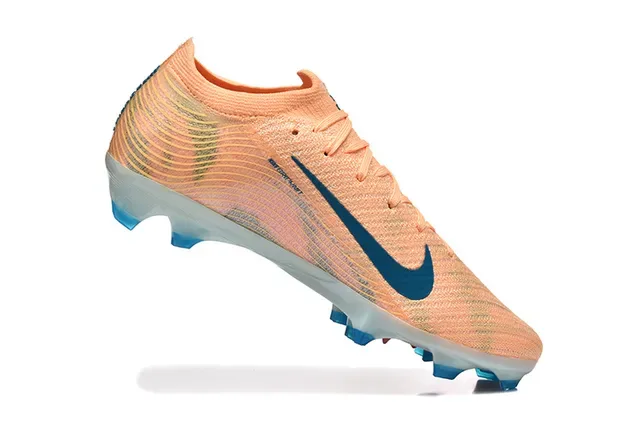 Nike Mercurial Vapor KM Peach Blue Firm-Ground Soccer Shoes 3