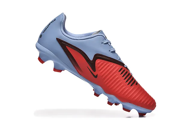 Nike Mercurial Vapor Light Blue and Red Firm-Ground Soccer Shoes 3