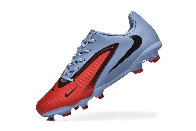 Nike Mercurial Vapor Light Blue and Red Firm-Ground Soccer Shoes 4