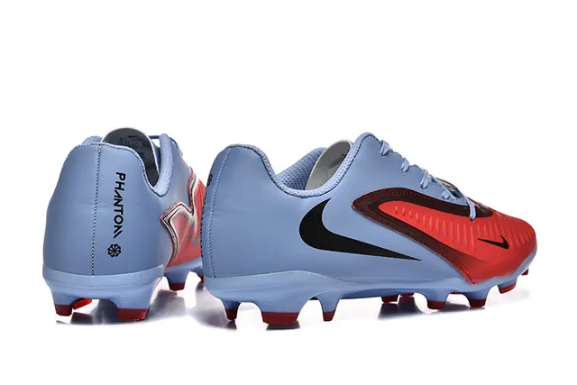 Nike Mercurial Vapor Light Blue and Red Firm-Ground Soccer Shoes 5
