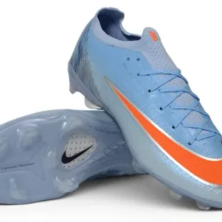 Nike Mercurial Vapor Light Blue Orange Firm-Ground Soccer Shoes