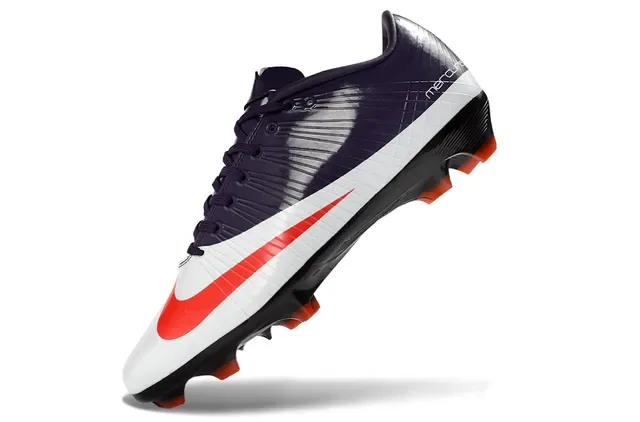 Nike Mercurial Vapor Violet Rouge Chaussures de Football Tacón Bas Synthétique Textura Côtes Césped Firme 3