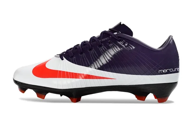 Nike Mercurial Vapor Violet Rouge Chaussures de Football Tacón Bas Synthétique Textura Côtes Césped Firme 6
