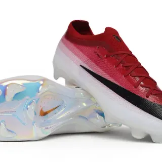 Nike Mercurial Vapor Red Black Low-Cut Sock-Fit Upper Gradient Knit Firm-Ground Soccer Shoes
