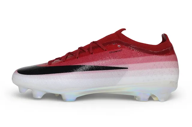 Nike Mercurial Vapor Red Black Low-Cut Sock-Fit Upper Gradient Knit Firm-Ground Soccer Shoes 6