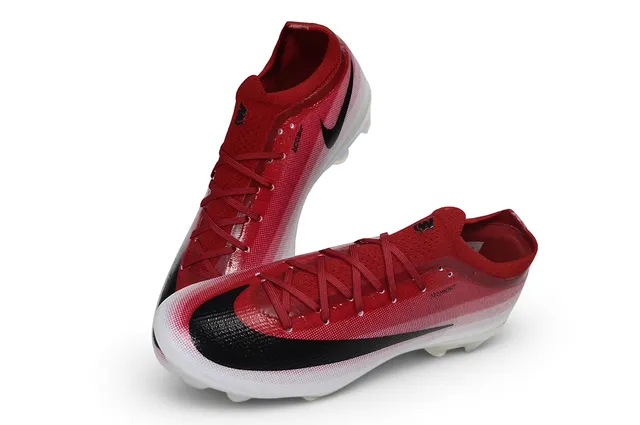 Nike Mercurial Vapor Red Black Low-Cut Sock-Fit Upper Gradient Knit Firm-Ground Soccer Shoes 7