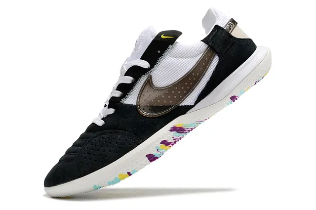 Nike Multicolor Black Low-Top Perforated Suede Toe Sneakers 3
