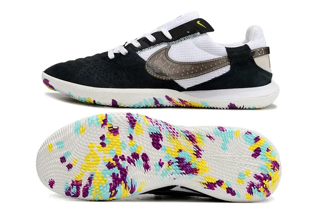 Nike Multicolor Black Low-Top Perforated Suede Toe Sneakers 6