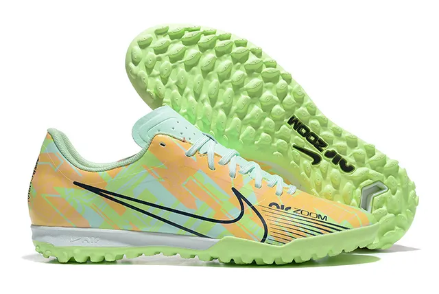 Nike Multicolor Verde Bajo Corte Superior Sintética Impresión Abstracta Turf Zapatos de Fútbol 1