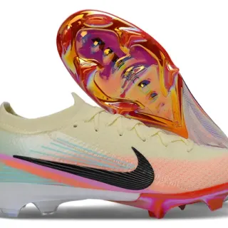Nike Multicolor Knit Upper Iridescent TPU Heel Counter Firm-Ground Soccer Shoes