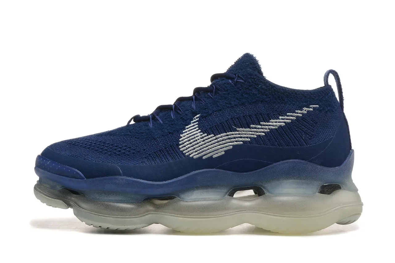 Nike Navy Transparent Knit Upper Full-Length Visible Air Unit Lifestyle Sneakers 5