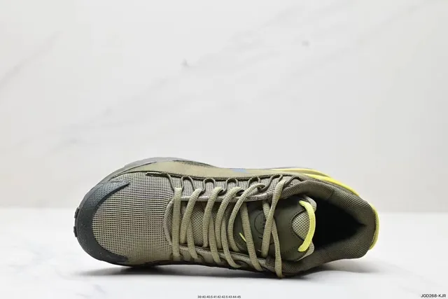 Nike Olive Green and Yellow Air Cushion Lifestyle Sneakers 8