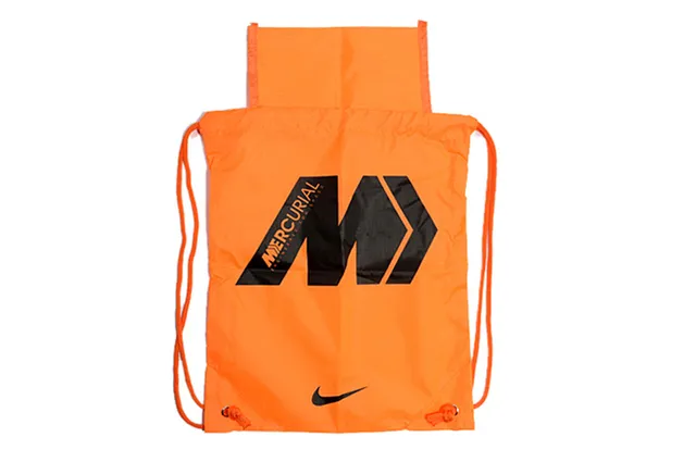 Nike Orange Black Drawstring-Top Sack-Style Tote Bag 2