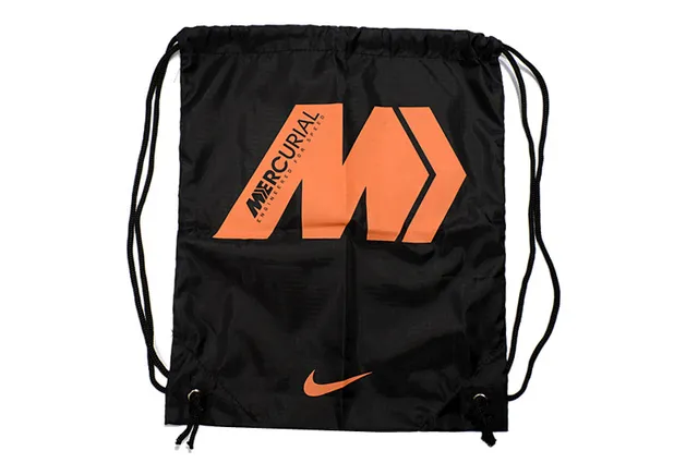 Nike Orange Black Drawstring-Top Sack-Style Tote Bag 3