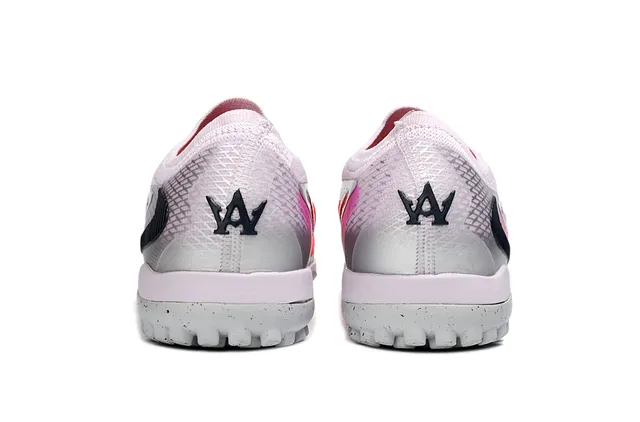 Nike Orange Rose Tricot Supérieur Réfléchissant Argent Swoosh Gazon Football Chaussures 4