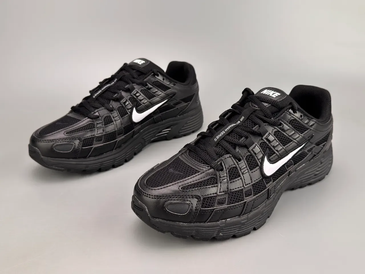 Nike P-6000 Black White Swoosh Lifestyle Sneakers 5