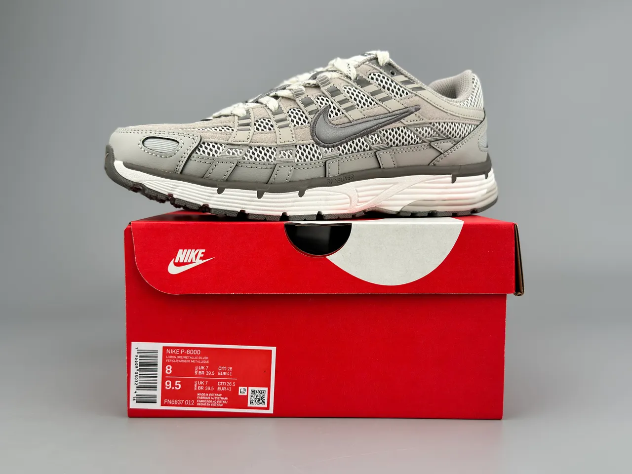 Nike P-6000 Zapatillas de running gris de malla y sintéticas 2