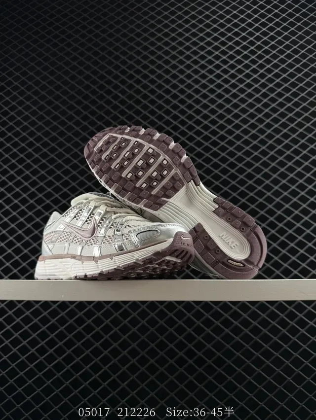 Nike P-6000 Gray Silver Mauve Lifestyle Sneakers 3
