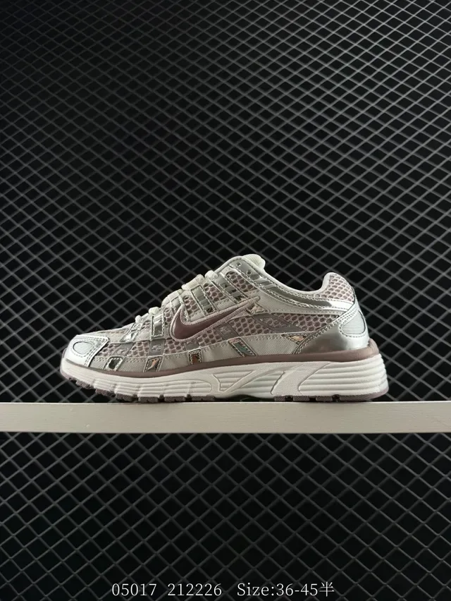 Nike P-6000 Gray Silver Mauve Lifestyle Sneakers 7