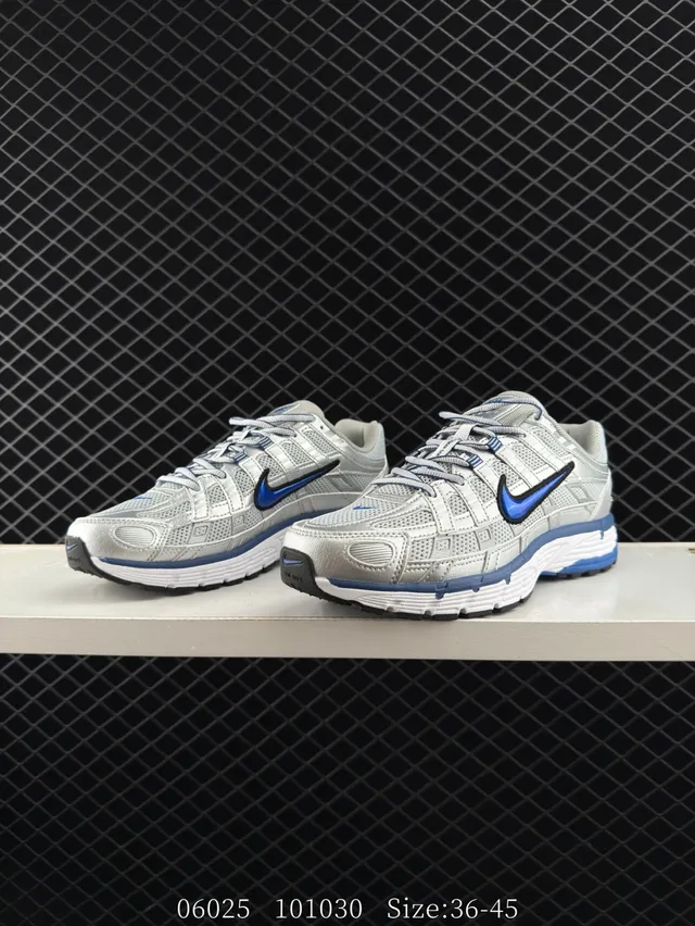 Nike P-6000 Initiator Gray and Blue Running Shoes 4