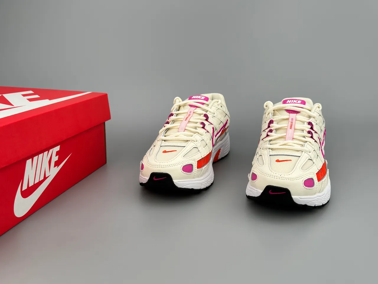 Nike P-6000 Off-White Pink Orange Lifestyle Sneakers 3