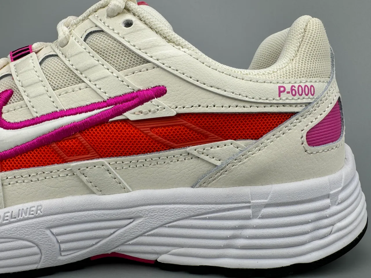 Nike P-6000 Off-White Pink Orange Lifestyle Sneakers 5