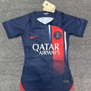 Nike Paris Saint-Germain होम नेवी लाल V-नेक जर्सी