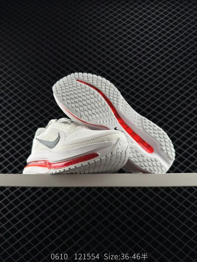 Nike Pegasus Premium Pure White Black Red Running Shoes 5