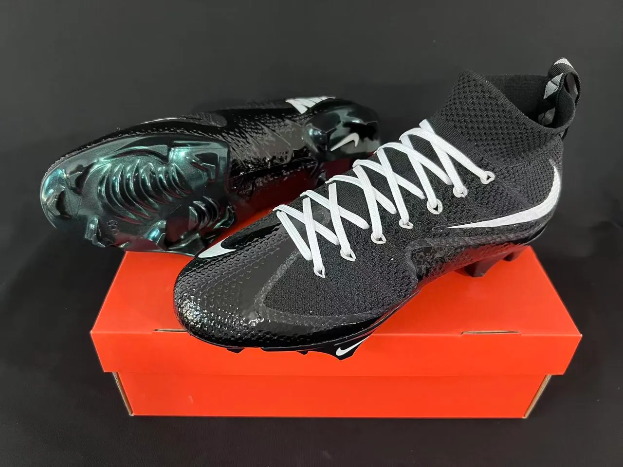 Nike Phantom GT Black White Firm-Ground Soccer Shoes 8
