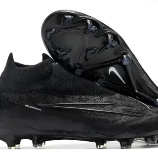 Nike Phantom GT 黑白 袜子贴合针织鞋面 模制 TPU 钉 人工草地足球鞋