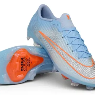 Nike Phantom GT Blue Orange Flyknit Upper Low-Cut Collar Firm-Ground Soccer Shoes