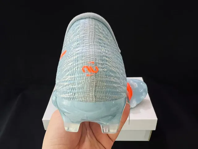 Nike Phantom GT Blue Orange Flyknit Upper Low-Cut Collar Firm-Ground Soccer Shoes 10