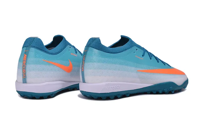 Nike Phantom GT Parte superior de tejido azul naranja boca baja para césped zapatillas de fútbol 5