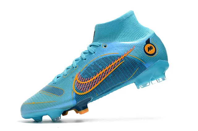 Nike Phantom GT Marcelo Bleu clair Orange Firm-Ground Chaussures de football 4