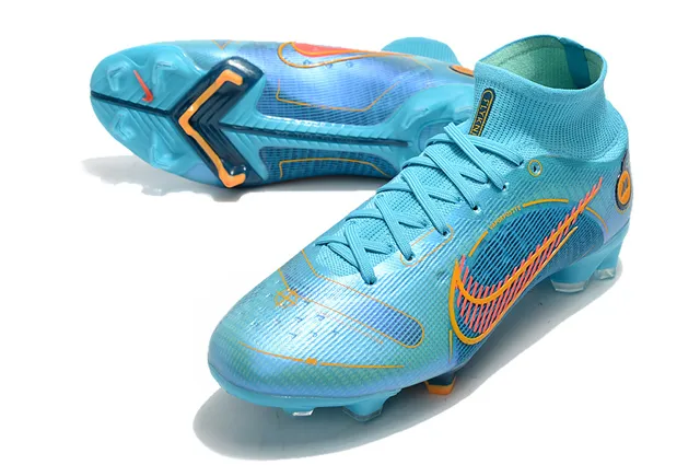 Nike Phantom GT Marcelo Bleu clair Orange Firm-Ground Chaussures de football 6
