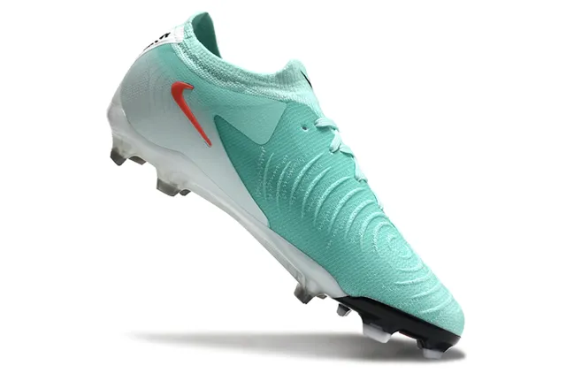 Nike Phantom GT Mint Green and Red Firm-Ground Soccer Shoes 2