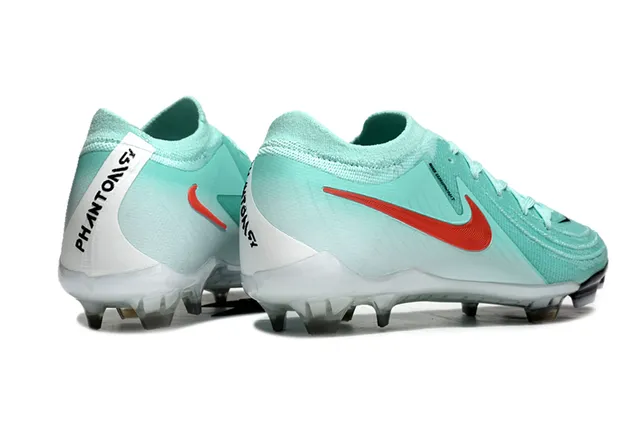 Nike Phantom GT Mint Green and Red Firm-Ground Soccer Shoes 5