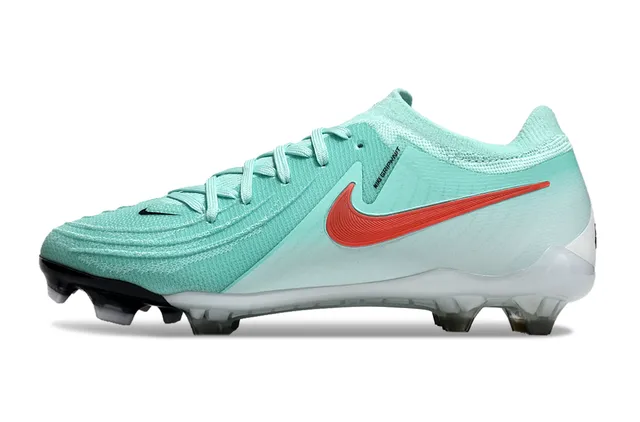 Nike Phantom GT Mint Green and Red Firm-Ground Soccer Shoes 7